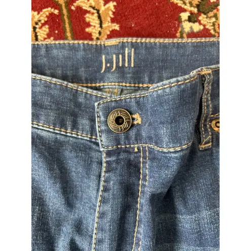 J Jill Womens Crop Jeans Stretch Denim Blue Size 10 Tried & True Fit