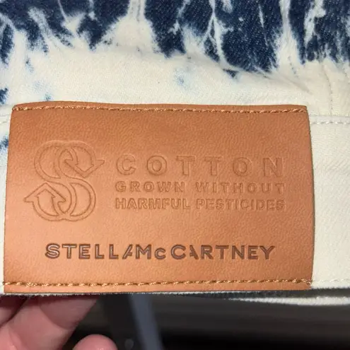 Stella McCartney white Navy Tie-Dye Jean Jacket Size Large