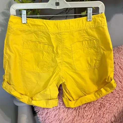 Bright Yellow Cotton Shorts Size 0