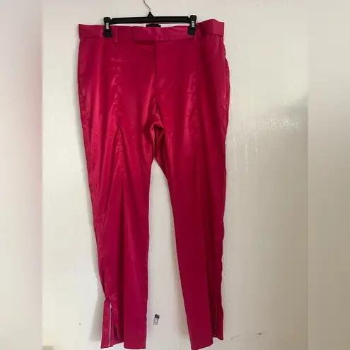 None Vibrant Pink Straight Leg Women's Pants