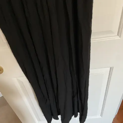 Petal and Pup Black Ayla Linen Jumpsuit Wide Leg Tie Shoulder XS