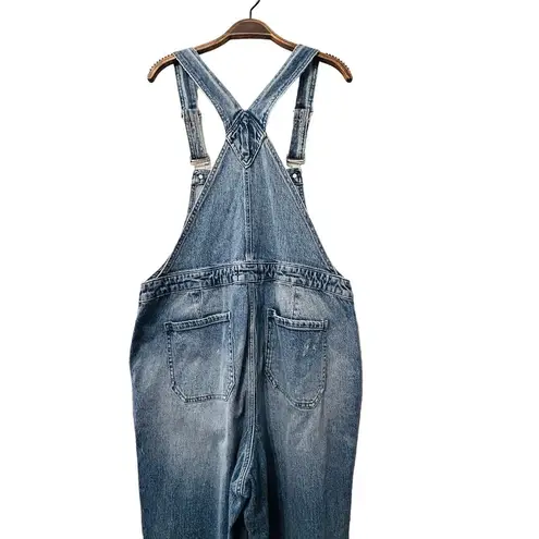 Lane Bryant NEW  Straight Leg Denim Bib Overall Medium Wash Size 14 XL