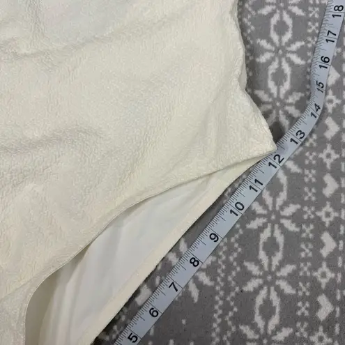 Massimo Dutti NWT Off White One Piece Open Back Swimsuit Size Large