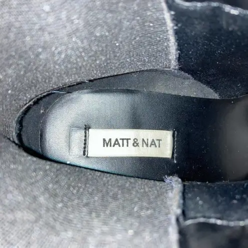 Matt & Nat Montroyal Vegan Leather Chunky Boot EU Size 41 Black