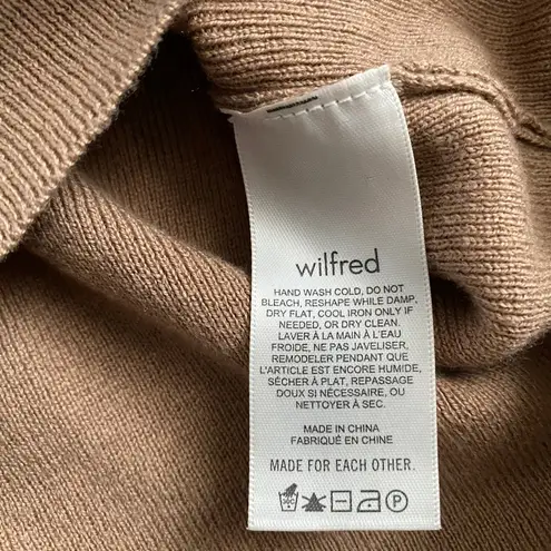 Aritzia Wilfred  Cropped Rebecca Sweater Cowl Neck and Bubble Sleeves Large