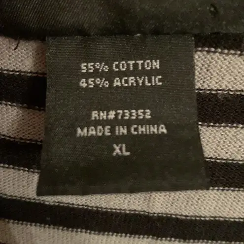 it's our time Y2K mall goth striped cotton tank top XL