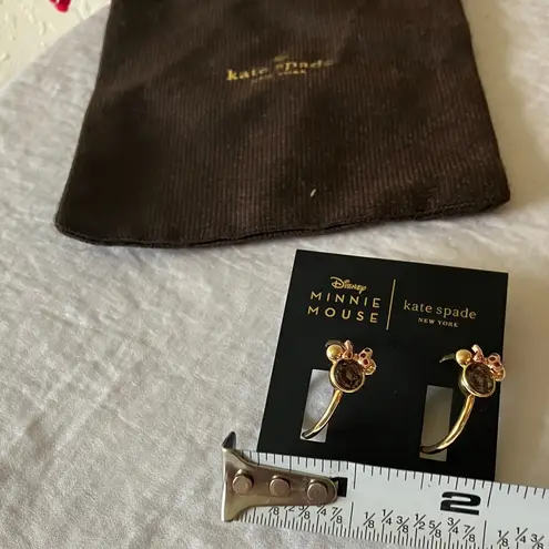 Kate Spade  Minnie Mouse Earrings with Pink and Gold