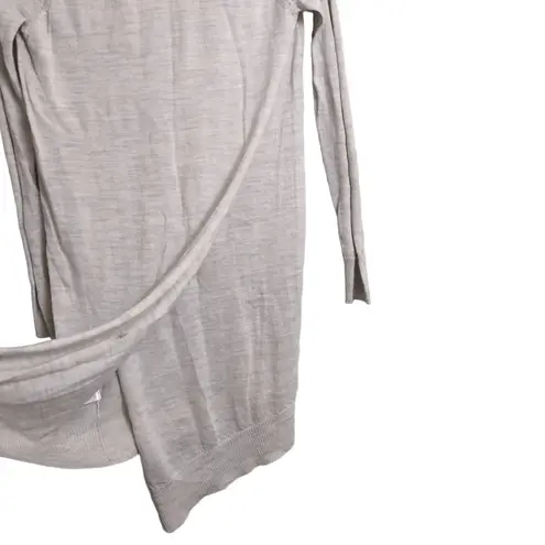 ALLSAINTS Spitalfields Beige Asymmetrical Hem Merino Wool Sweater Dress 4