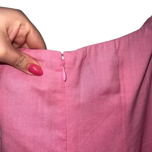 NEW NWT The Wolf Gang Filipa Embroidered Strapless Maxi Dress In Floss Pink Size XL