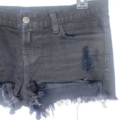 J Brand J.Brand black cutoff shorts low rise Y2K distressed