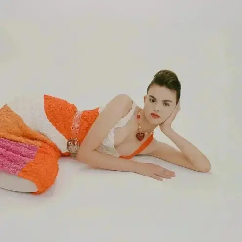 Mara Hoffman NWOT Pomelo Sloane Dress Red Multicolor Size Small