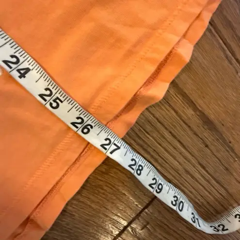 Garnet Hill orange embroidered front short sleeve blouse xs