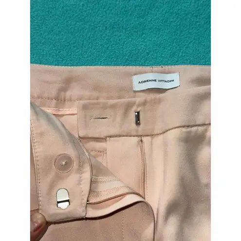 Adrienne Vittadini Women's Casual Dress Pants Zipper Pockets Dusty Mauve Pink 8