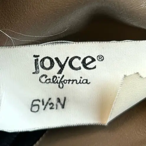 Vintage Joyce California Tall Taupe Leather Knee High Slouch Boots~6.5~