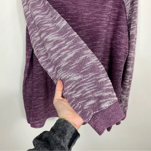 Champion  Two-Tone Purple Knit Crewneck Sweater