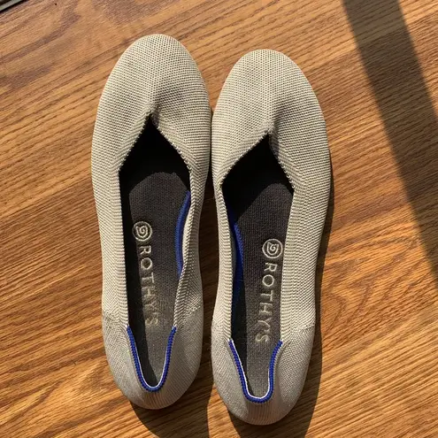 Rothy's Rothy’s Women Size 10.5 Flat Shoes Grey Fashion Footwear Business Casual Shoe