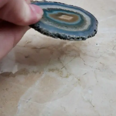 Beautiful Large Geode Pendant Blue Tones Statement Piece