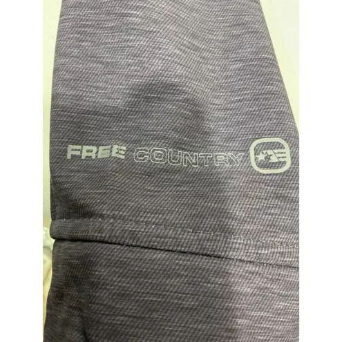 Free Country Womans Chico Navy Zip Up Hood Lined Jacket Small Waterproof