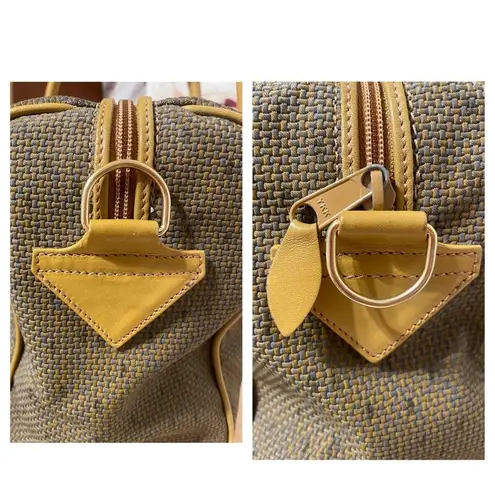YSL Vintage Canvas Boston Bag