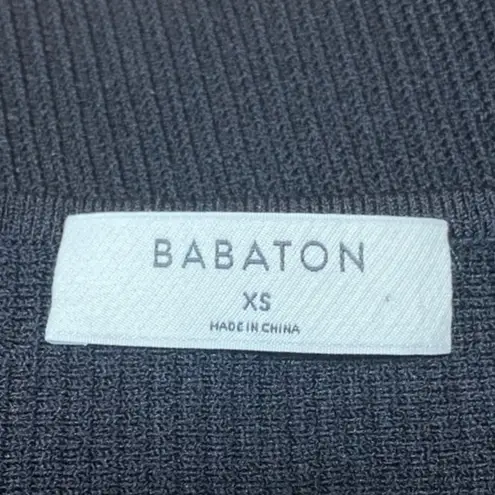 Aritzia  Babaton Women's Black Sleeveless Ribbed Knit Racerback Crop Tank Top XS