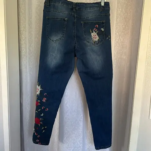 SANDPIPER EMBROIDERED JEANS Sz:10