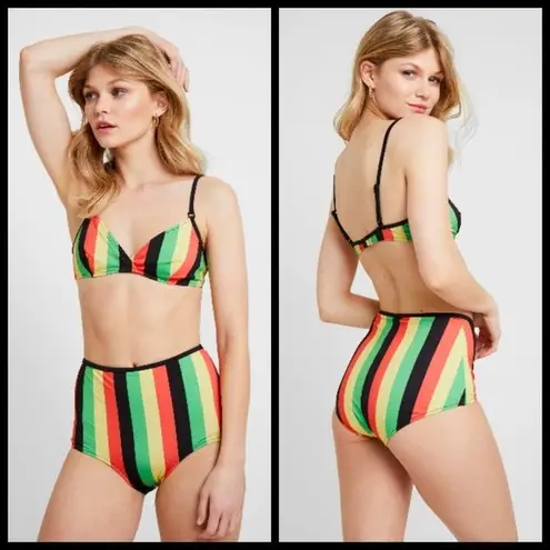 Solid & Striped ππ Brigitte Bikini Jamaica Stripe