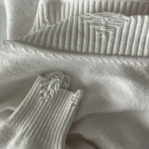 Hudson Gray White Atlanta Sweater Sz M