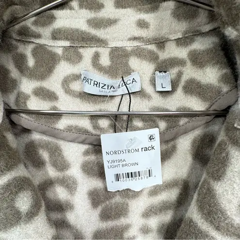 Patrizia Luca Leopard Animal Print Double Breasted Coat Tan Brown Mobwife Large