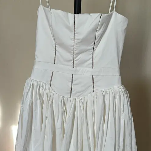 House Of CB  M D-DD 'Ysabella' White‎ Cotton Maxi Sundress NWOT