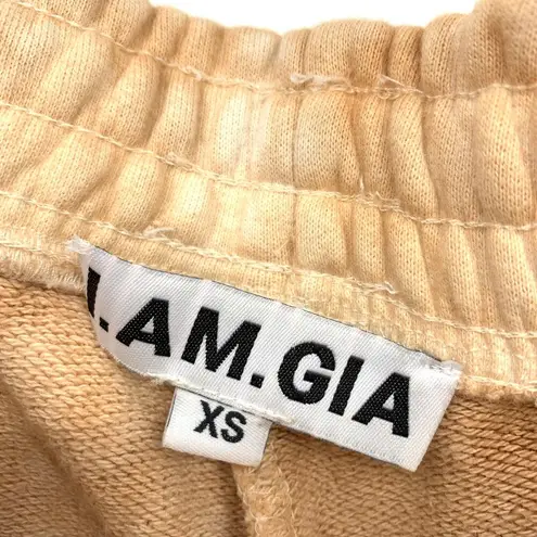 I am gia I.AM.GIA Pants Women's Size XS Cosima Tie Dye Track Elastic Waist Orange/White