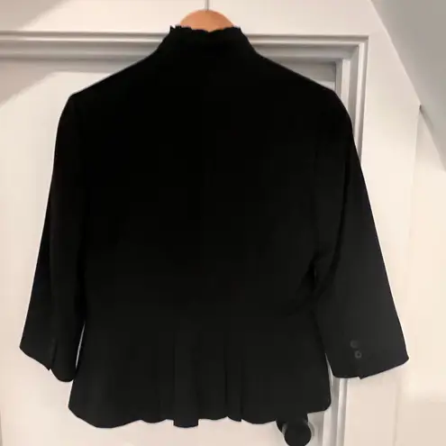 White House | Black Market  Black Feminine Blazer Elegant Design