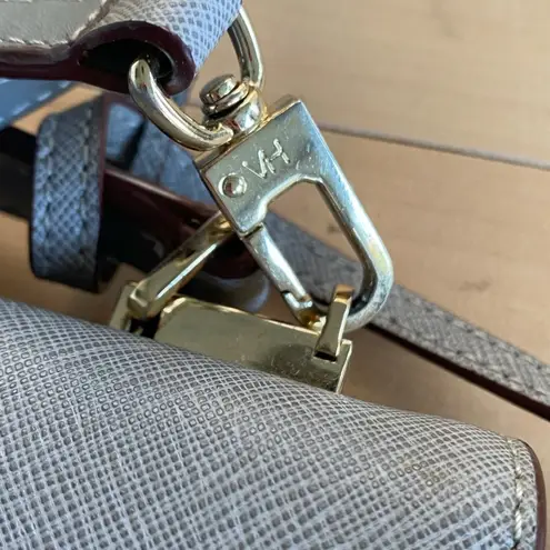 Vanessa Hogan Australia Gray Leather Sling Shoulder Bag