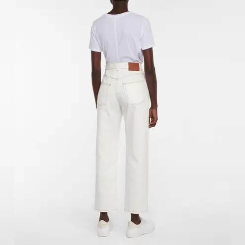 Alexander McQueen NWT White Straight Leg Denim Jeans Sz 28