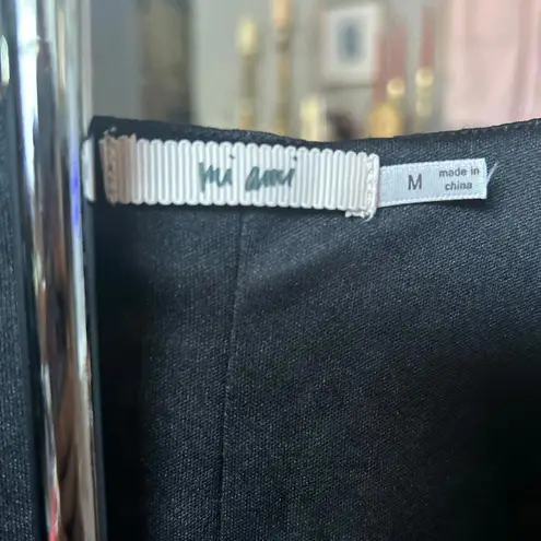 Chic Black Eyelet Ruffle Top