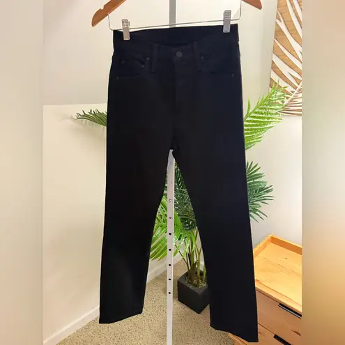 MOTHER The Tomcat High Rise Ankle Straight Jeans in Lasting Impression 26 Black