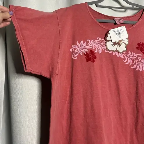 Crazy Shirts Hibiscus Dyed Pink Hawaii TShirt XXL