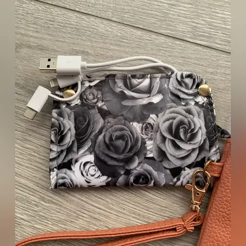 Adrienne Vittadini Studio Charging Wallet Wristlet in Peachy Pink Color