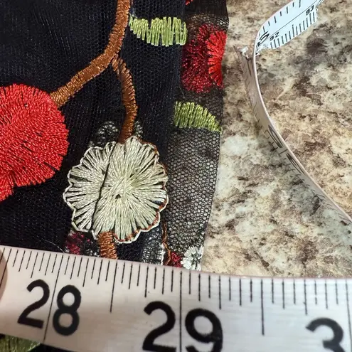 Lulu's Black and Red Wrap Jumpsuit with Floral Print