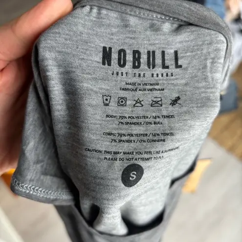 Nobull TWO Heather Gray Camo Muscle Tanks - Size S NWT