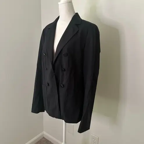 Max Mara Weekend navy blue wool blend blazer jacket size 12
