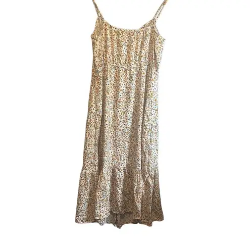 Mimi Chica Floral Button Front Maxi Dress Sleeveless Casual Summer Sundress