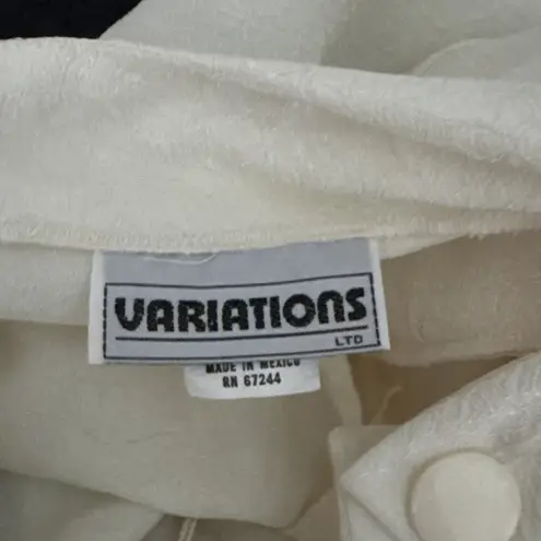 Variations Dress Womens Small Black Ivory Peplum Glam Party Retro Vintage 80s