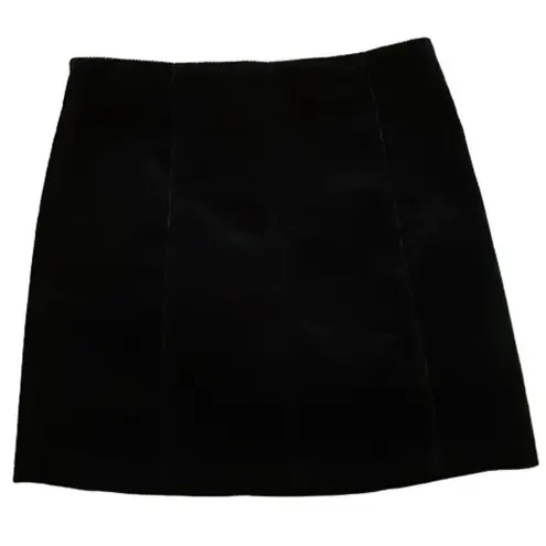 Mi Ami Francesca's Black Corduroy Mini Skirt Womens Size Small
