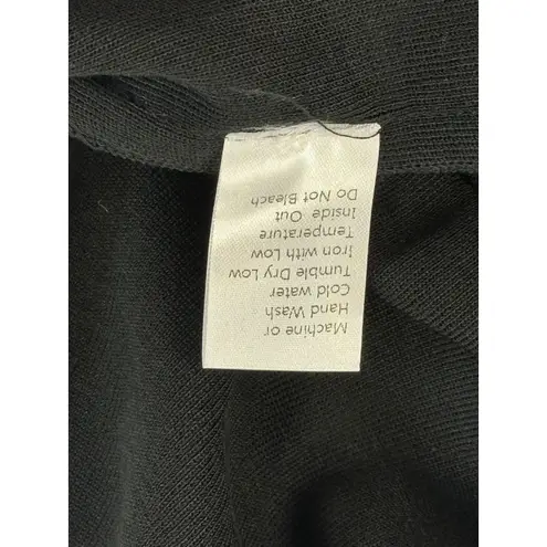 Ming Wang Black Sleeveless Knit Midi Dress 0x