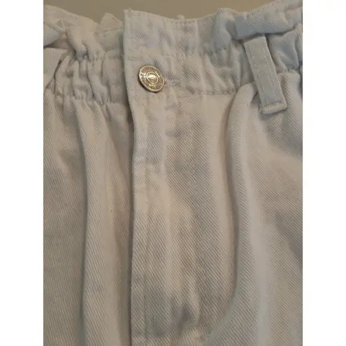 Kensie Jeans Vintage Luxe Size 8/29 White Highrise Paperbag Shorts