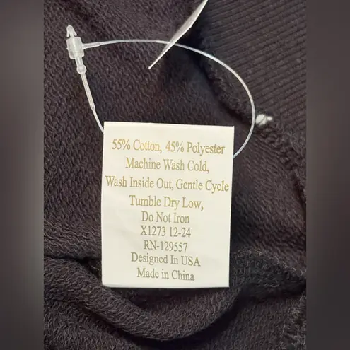 The Royal Standard Football Queen Sequin Sweatshirt size XS NWT Black