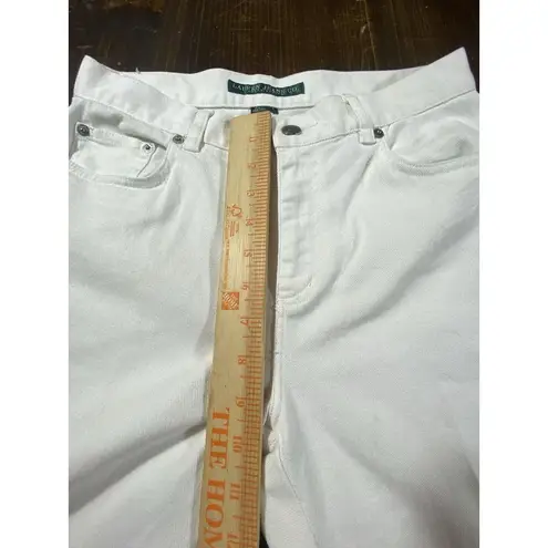 Ralph Lauren Jeans Southwestern Beaded Bootcut White Boho Sz 4 Embellished chic