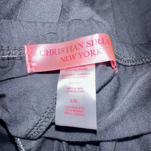 NWT CHRISTIAN SIRIANO gray pajama set