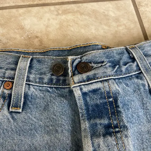 2 pair Levi Strauss Co 501 Denim Cutoff Shorts Distressed Raw Hem Womens Size 33 Blue