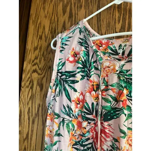 Ruff Hewn Floral Tank Top Woman’s Size PXL Multicolored